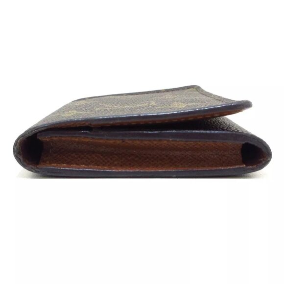 Auth LOUIS VUITTON Enveloppe Carte de Visite M63801 Monogram CA4127 Card Case - Picture 3 of 8